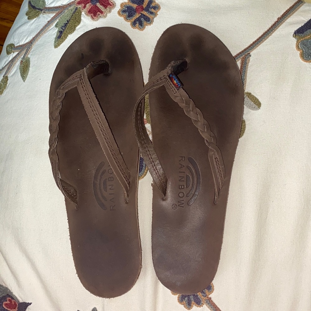 Rainbow Flip Flops